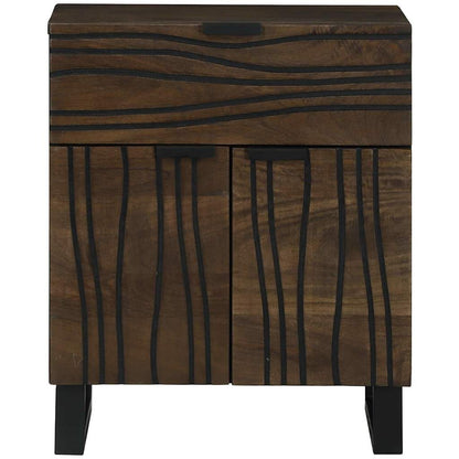 vidaXL Bedside Cabinet Walnut 50 x 33 x 60 cm Engineered Wood 3