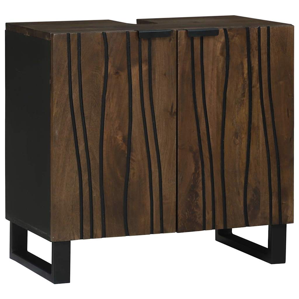 vidaXL Bathroom Sink Cabinet Walnut 62 x 33 x 58 cm Engineered Wood 2