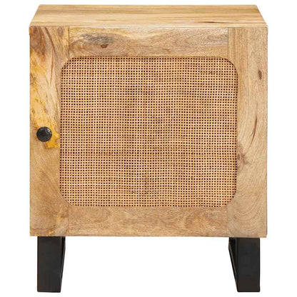 vidaXL Bedside Cabinet 2 pcs Natural 40 x 33 x 46 cm 5