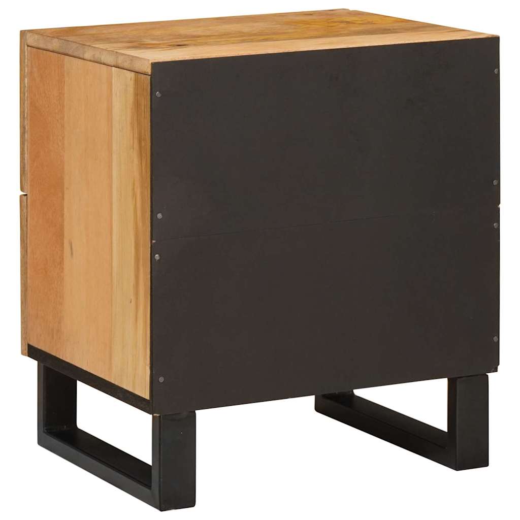 vidaXL Bedside Cabinet Natural 40 x 33 x 46 cm Solid Mango Wood 5