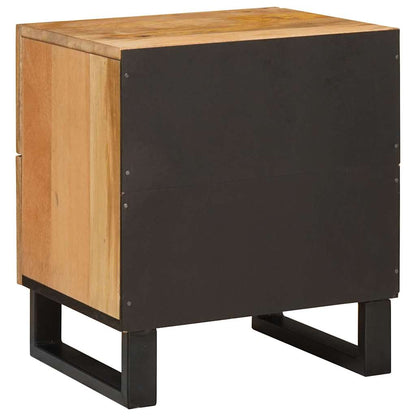 vidaXL Bedside Cabinet Natural 40 x 33 x 46 cm Solid Mango Wood 5