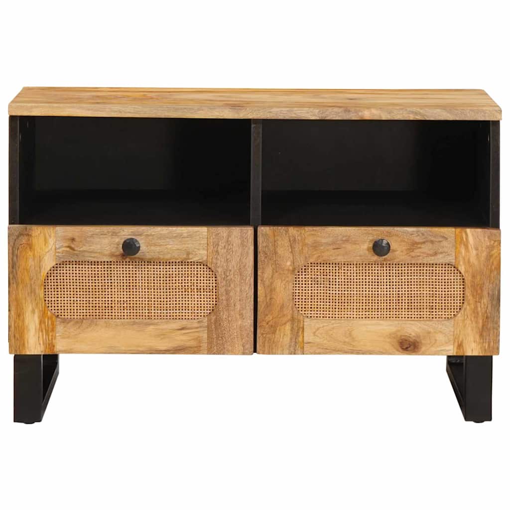 vidaXL TV Cabinet with Drawer Brown 70 x 33x 46 cm Solid Mango Wood 3