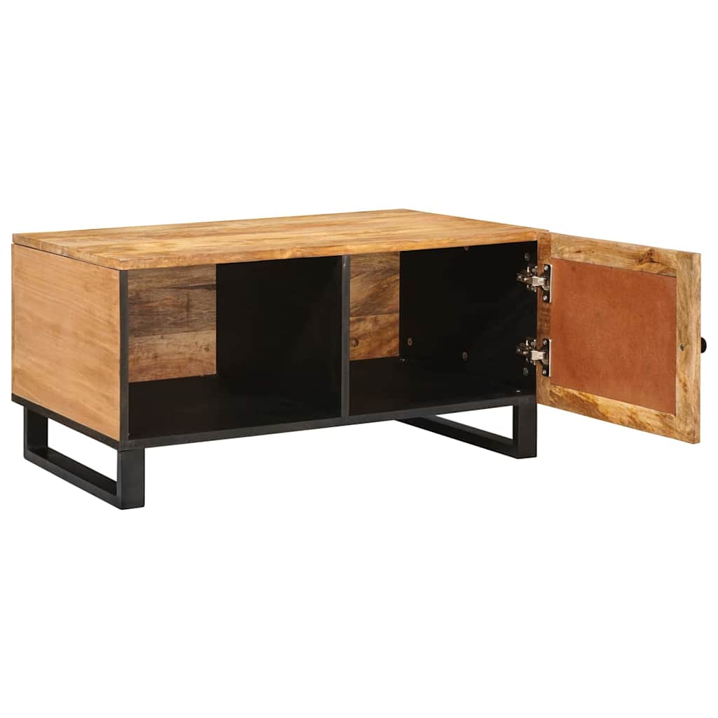 vidaXL Coffee Table Natural 80 x 50 x 40 cm Solid Mango Wood 2
