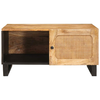 vidaXL Coffee Table Natural 80 x 50 x 40 cm Solid Mango Wood 3
