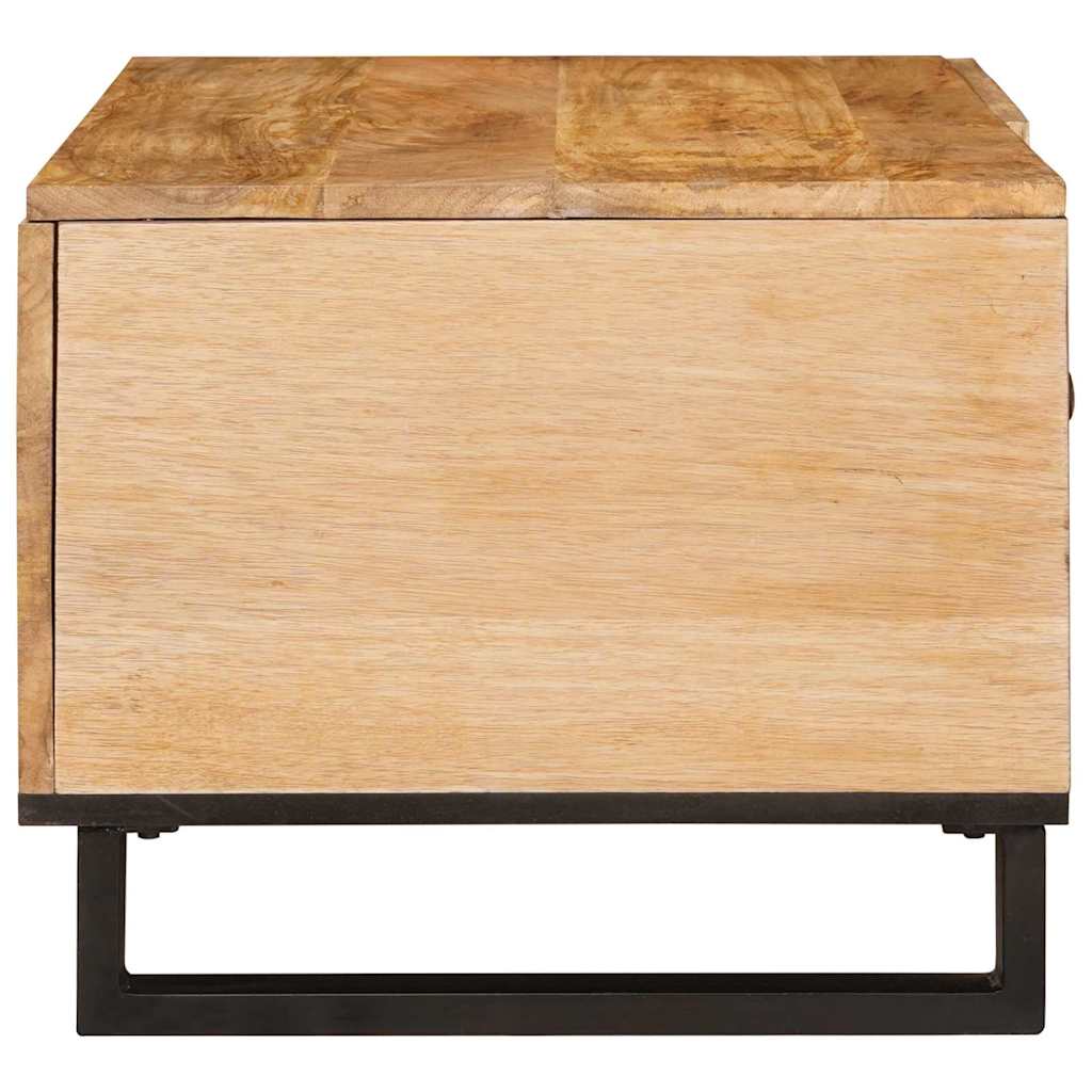 vidaXL Coffee Table Natural 80 x 50 x 40 cm Solid Mango Wood 4