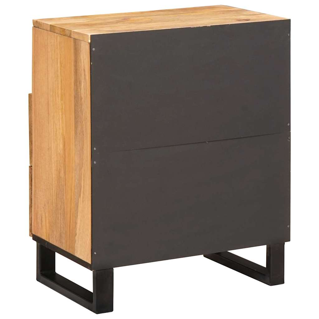 vidaXL Bedside Cabinet Natural 50 x 33 x 60 cm Solid Mango Wood 5