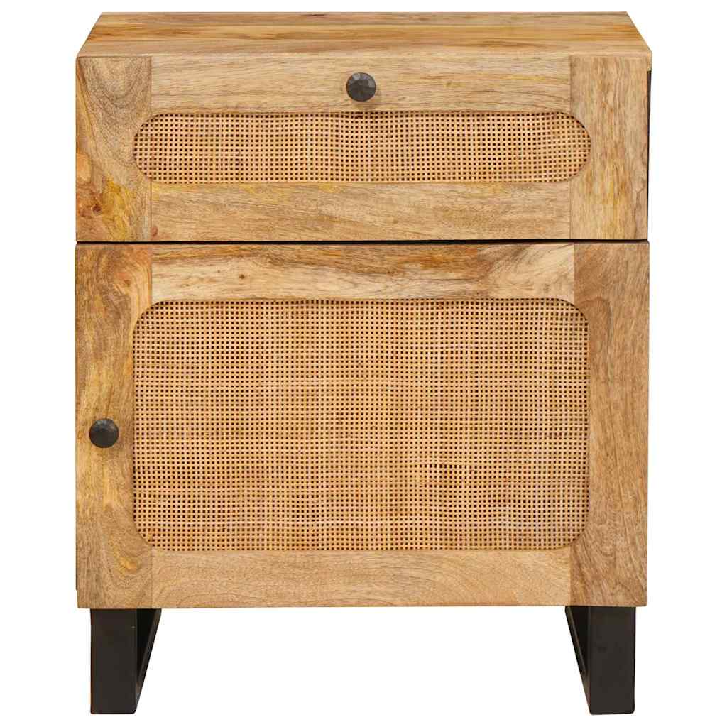 vidaXL Bedside Cabinet Natural 50 x 33 x 60 cm Solid Mango Wood 3