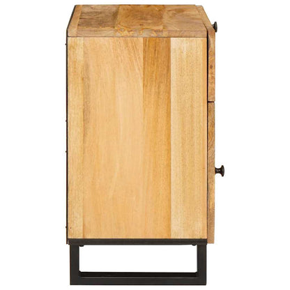 vidaXL Bedside Cabinet Natural 50 x 33 x 60 cm Solid Mango Wood 4