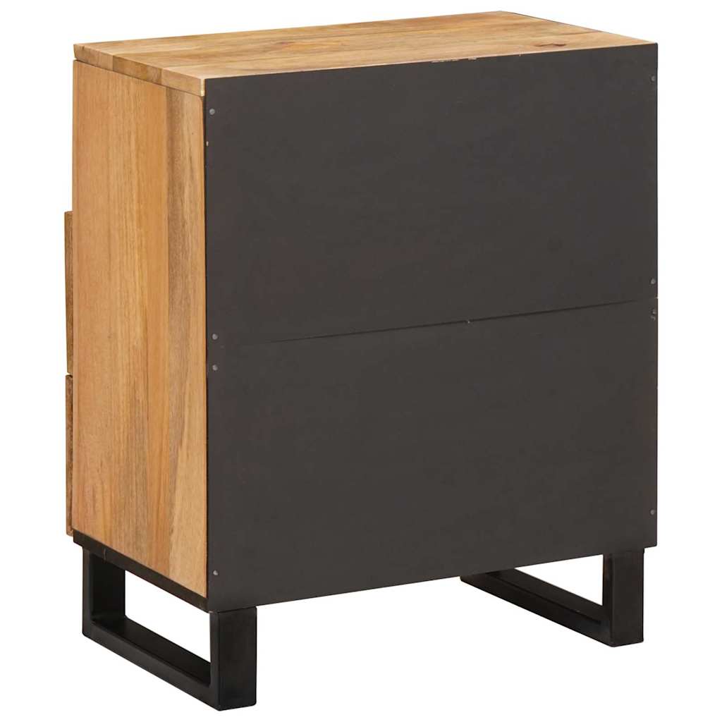 vidaXL Bedside Cabinet Natural 50 x 33 x 62 cm Solid Mango Wood 5