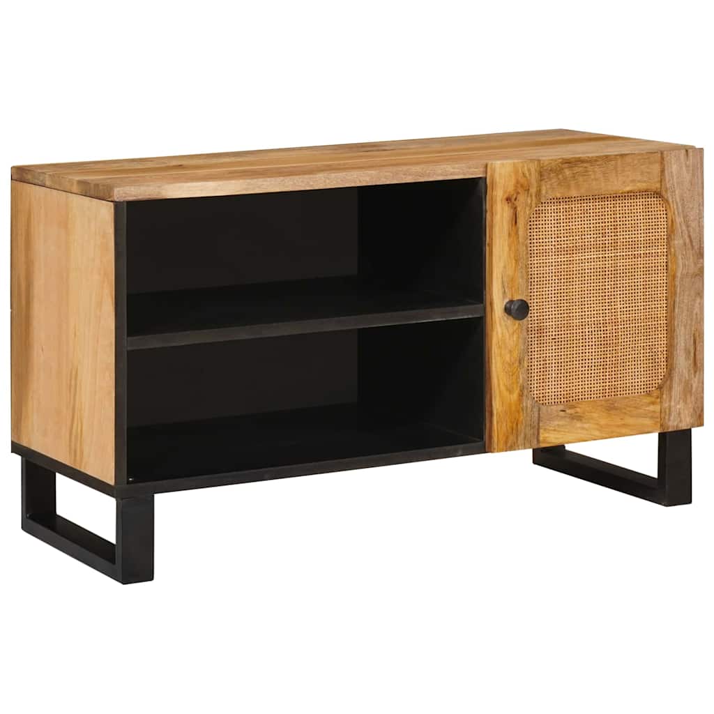 vidaXL TV Cabinet Brown 80 x 33 x 46 cm Solid Mango Wood 1