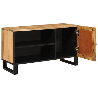 vidaXL TV Cabinet Brown 80 x 33 x 46 cm Solid Mango Wood 2