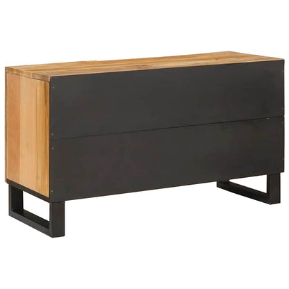 vidaXL TV Cabinet Brown 80 x 33 x 46 cm Solid Mango Wood 5