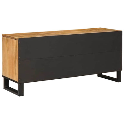 vidaXL TV Cabinet with Drawer Brown 100 x 33 x 46 cm Solid Mango Wood 5