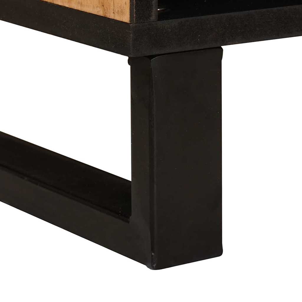 vidaXL TV Cabinet with Drawer Brown 80 x 33 x 46 cm Solid Mango Wood 6
