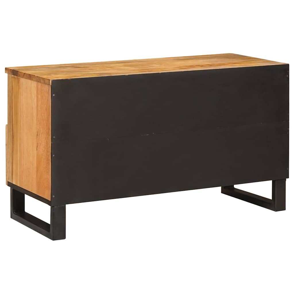 vidaXL TV Cabinet with Drawer Brown 80 x 33 x 46 cm Solid Mango Wood 5