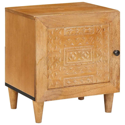 vidaXL Bedside Cabinet Light Brown 80 x 50 x 40 cm Engineered Wood 2
