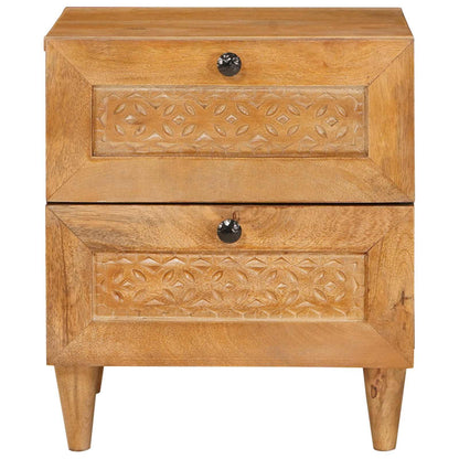 vidaXL Bedside Cabinet Light Brown 40 x 33 x 46 cm Engineered Wood 4