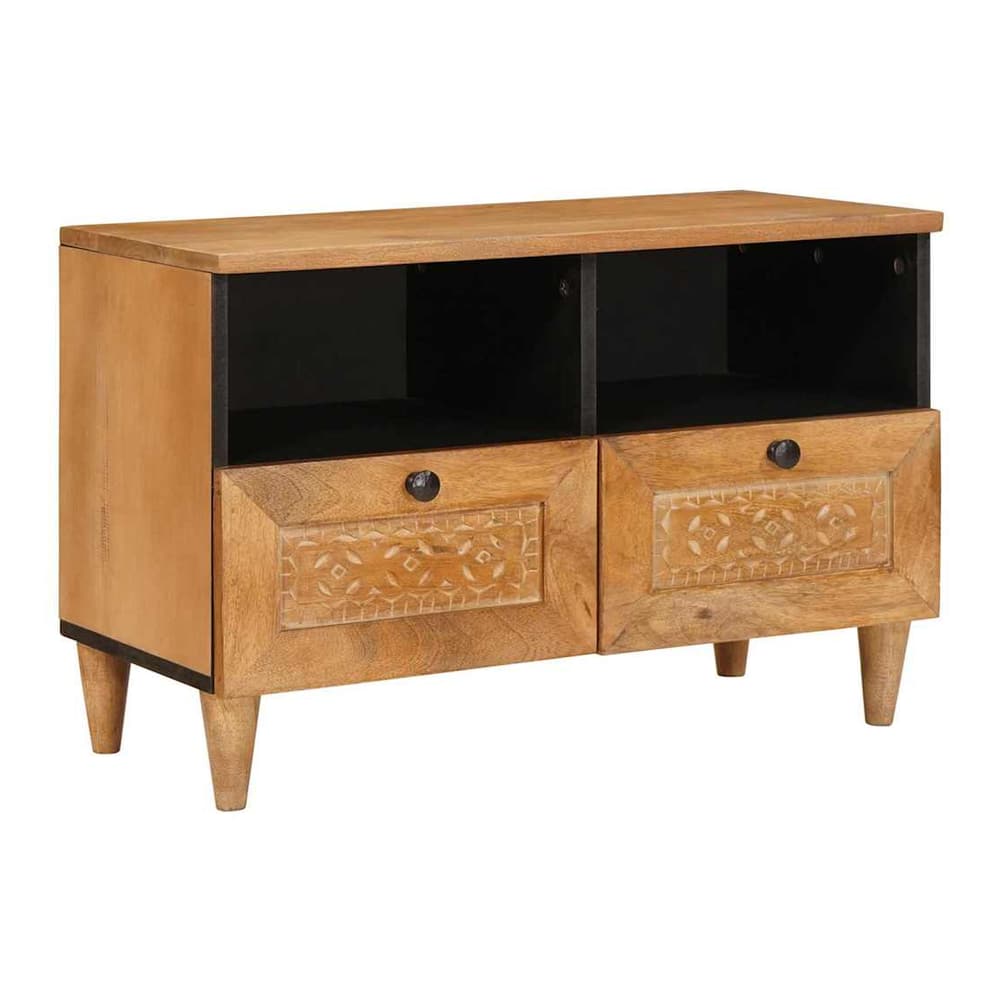 TV Units White 70 x 33 x 46 cm Engineered Wood Light brown (desert finish)