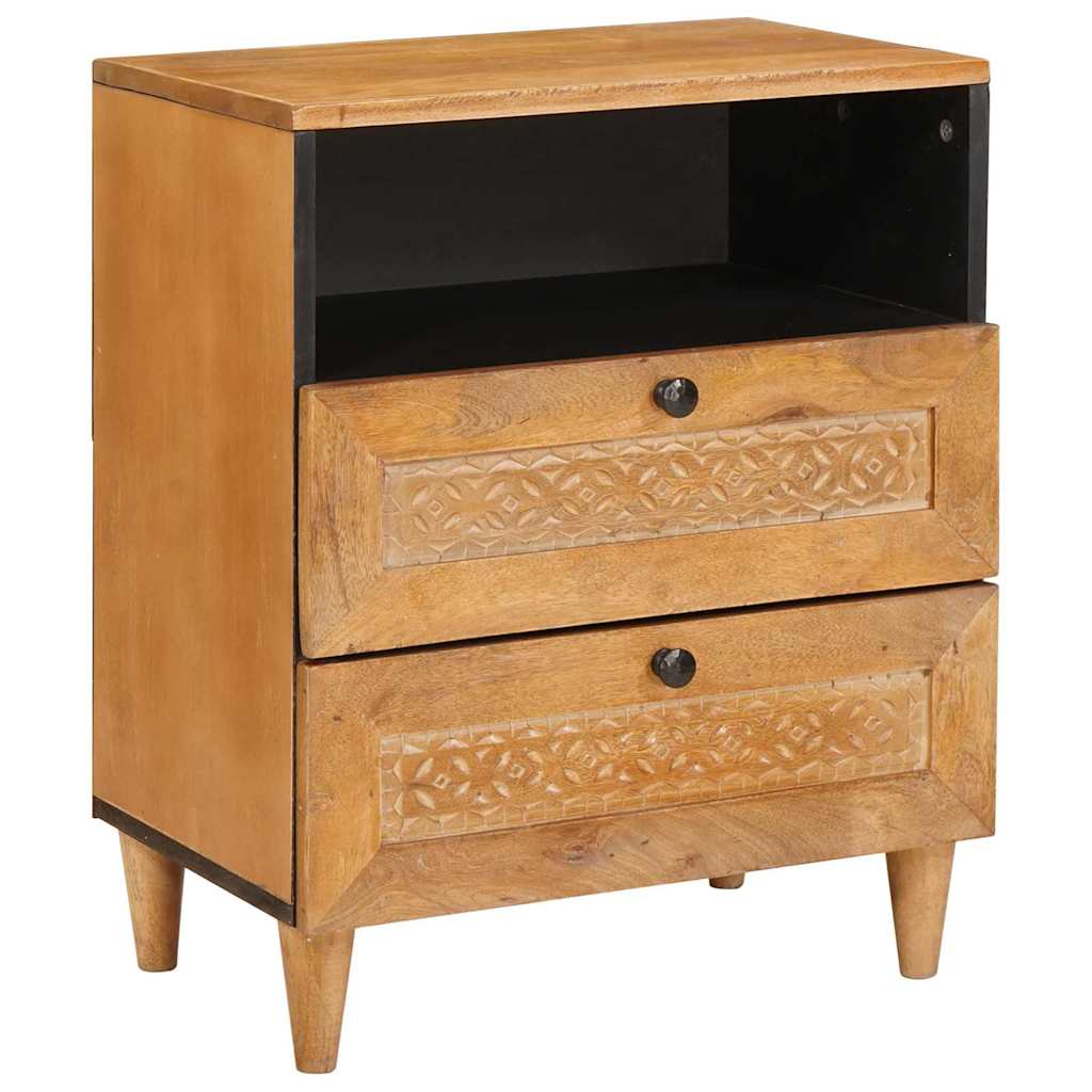 vidaXL Bedside Cabinet Light Brown 50 x 33 x 62 cm Engineered Wood 1