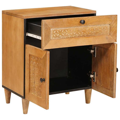 vidaXL Bedside Cabinet Light Brown 50 x 33 x 62 cm Engineered Wood 2