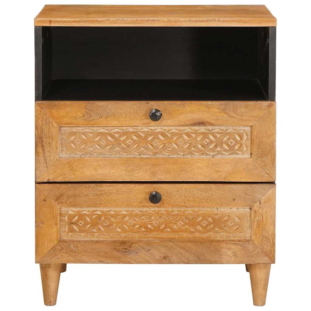 vidaXL Bedside Cabinet Light Brown 50 x 33 x 62 cm Engineered Wood 3
