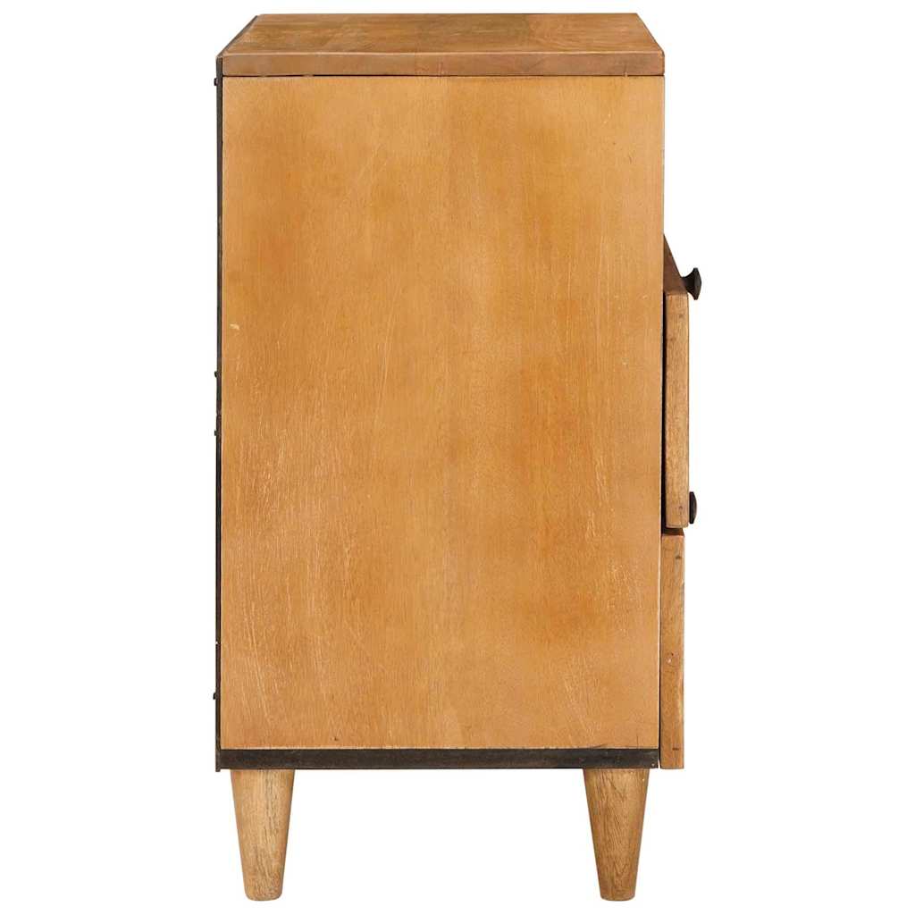 vidaXL Bedside Cabinet Light Brown 50 x 33 x 62 cm Engineered Wood 4