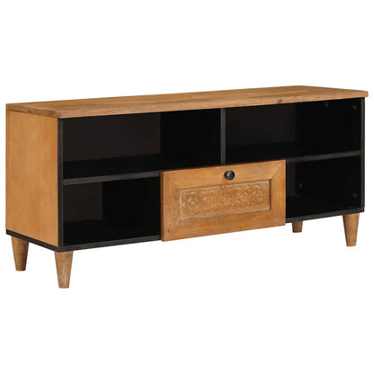 vidaXL TV Cabinet 100 x 33 x 46 cm Solid Mango Wood 1