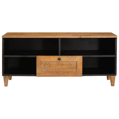 vidaXL TV Cabinet 100 x 33 x 46 cm Solid Mango Wood 3
