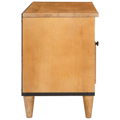 vidaXL TV Cabinet with Drawer 80 x 33 x 46 cm Solid Mango Wood 4