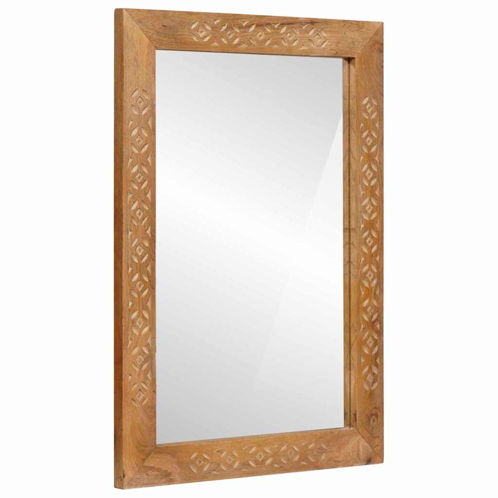 vidaXL Wall Mirror 70 x 50 cm Engineered Wood and Glass Rectangular 1