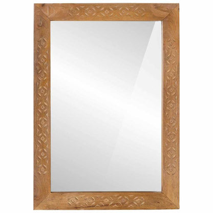 vidaXL Wall Mirror 70 x 50 cm Engineered Wood and Glass Rectangular 2