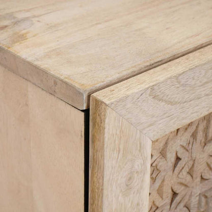 vidaXL Bedside Cabinet White 80 x 50 x 40 cm Engineered Wood 6
