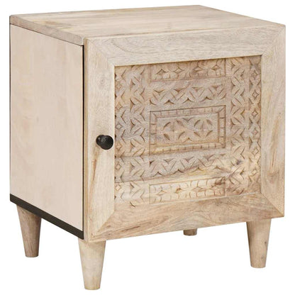 vidaXL Bedside Cabinet White 80 x 50 x 40 cm Engineered Wood 1