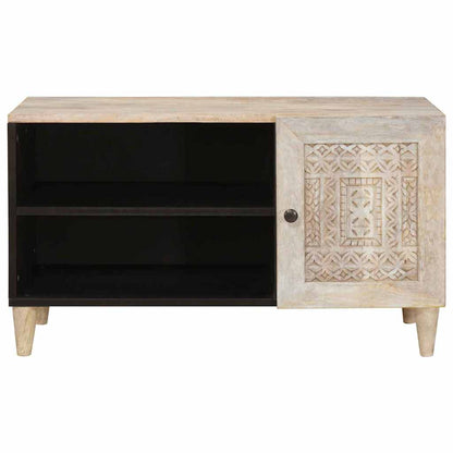 vidaXL TV Units with Shelf White 80 x 33 x 46 cm Engineered wood 3