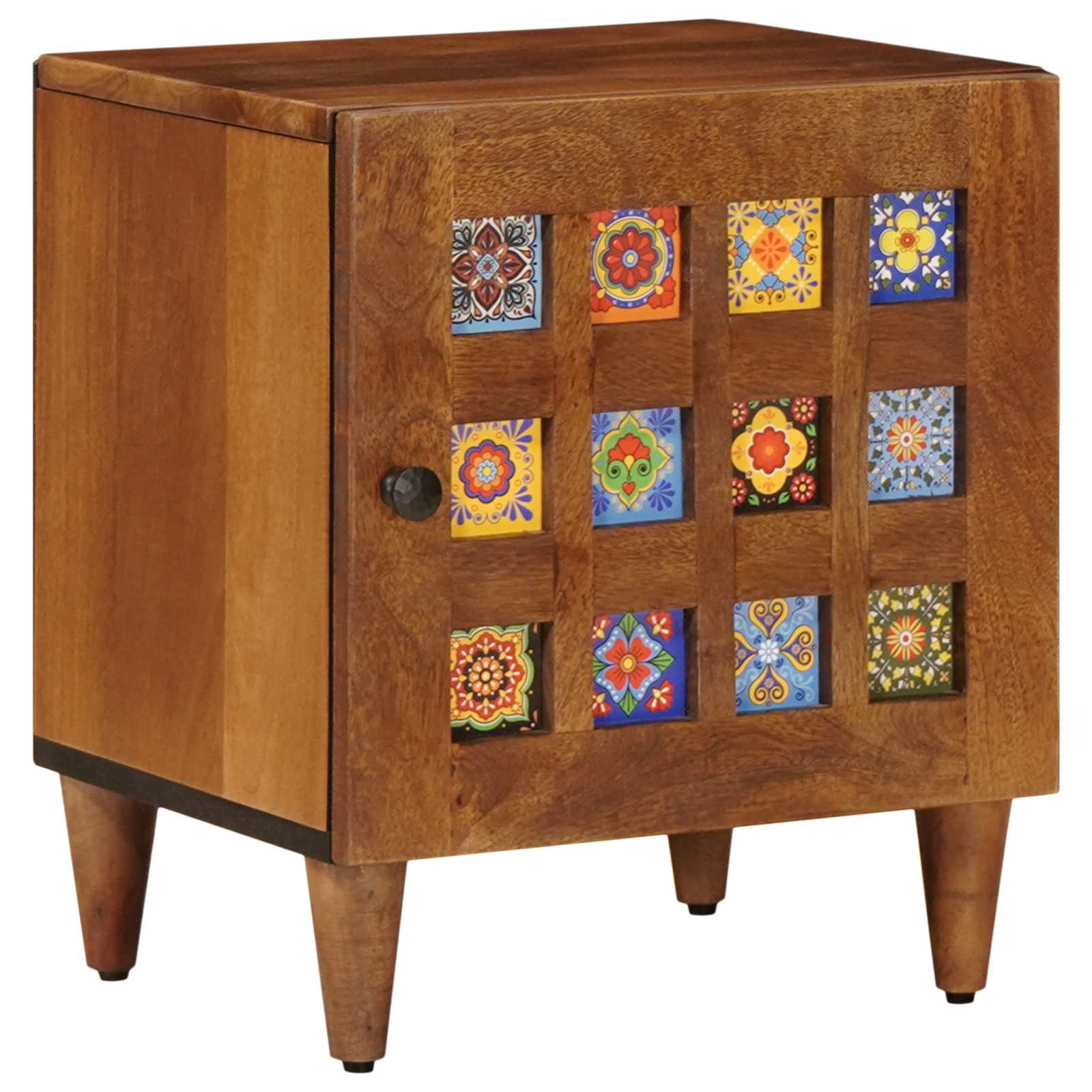 vidaXL Bedside Cabinet Brown 40 x 33 x 46 cm Solid Mango Wood 2