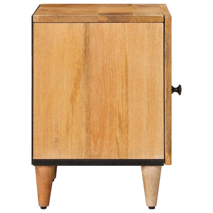 vidaXL Bedside Cabinet Natural 40 x 33.5 x 46 cm Solid Mango Wood 4