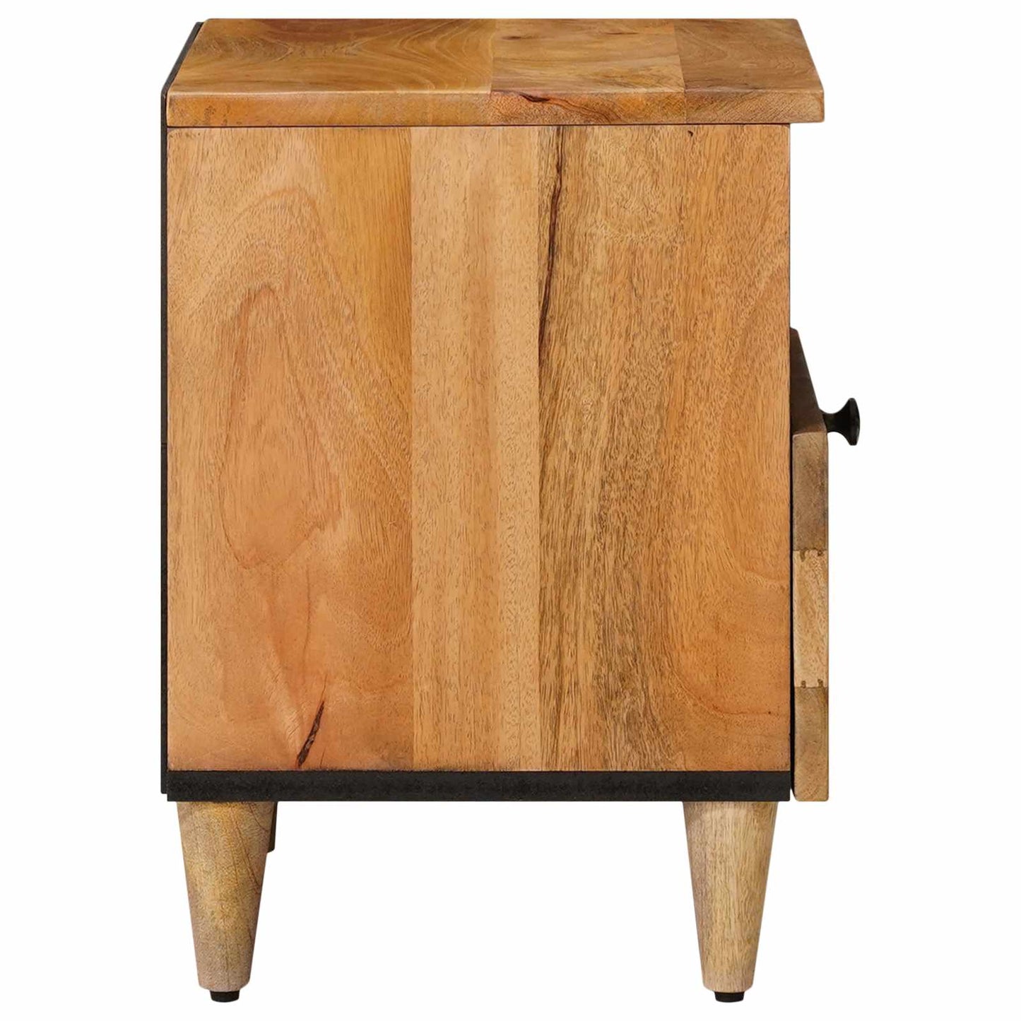 vidaXL Bedside Cabinet Natural 40 x 33 x 46 cm Solid Mango Wood 4