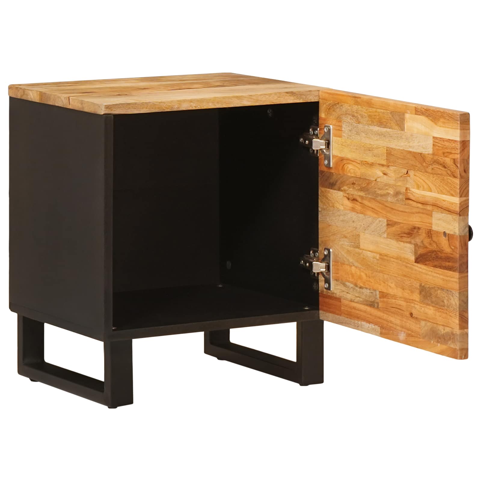 vidaXL Bedside Cabinet 2 pcs Brown 40 x 33 x 46 cm Solid Mango Wood 3