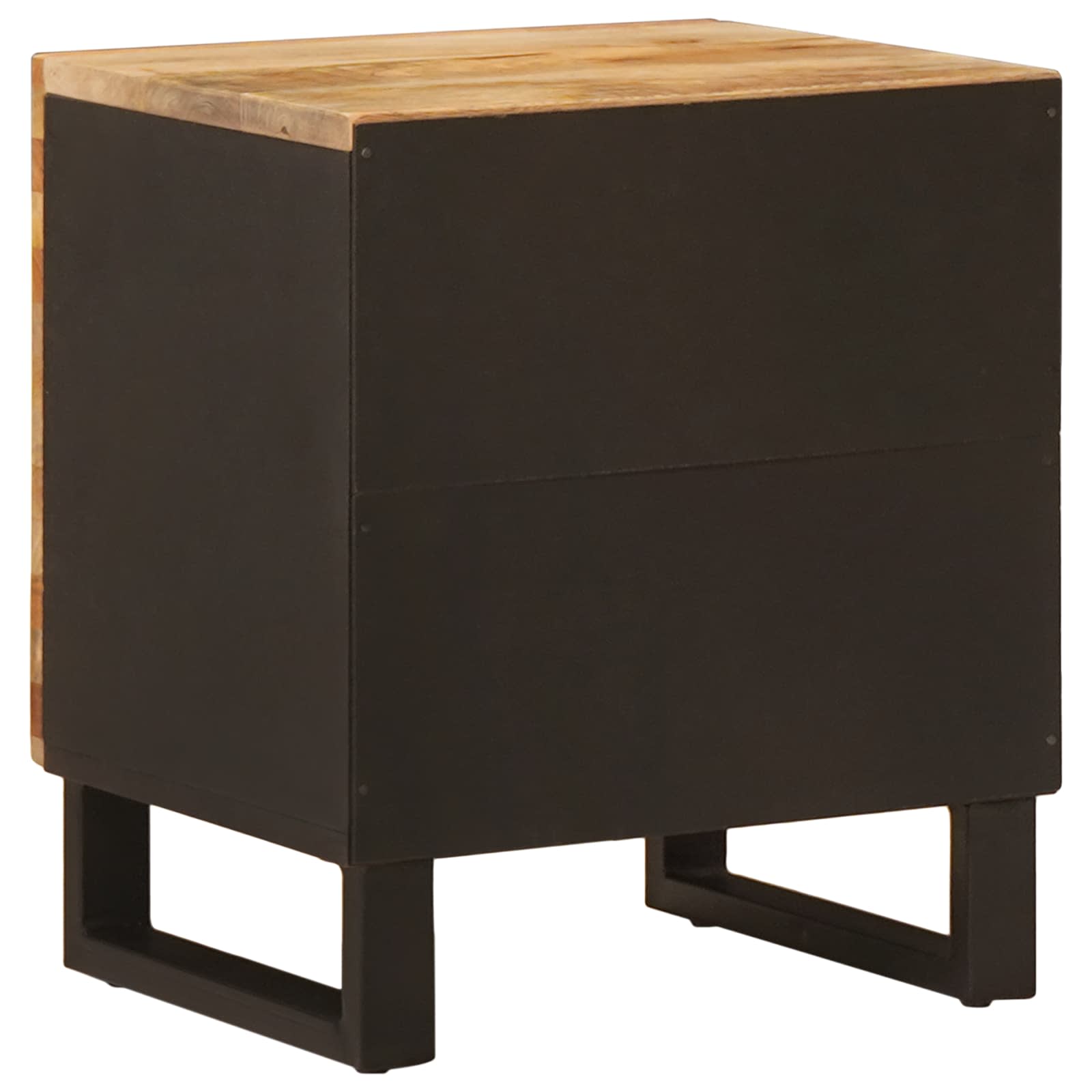vidaXL Bedside Cabinet 2 pcs Brown 40 x 33 x 46 cm Solid Mango Wood 6