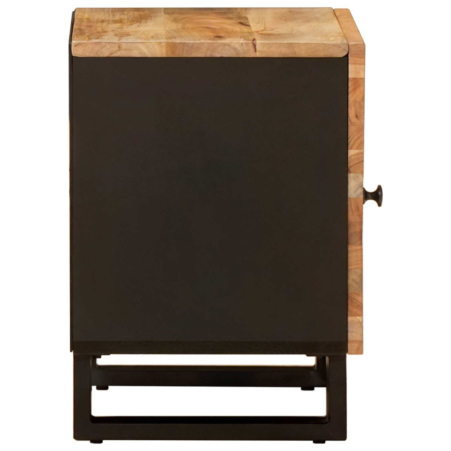 vidaXL Bedside Cabinet 2 pcs Brown 40 x 33 x 46 cm Solid Mango Wood 5
