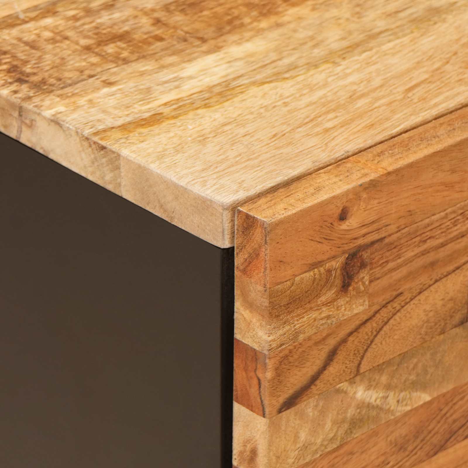 vidaXL Bedside Cabinet Brown 40 x 33 x 46 cm Solid Mango Wood 6