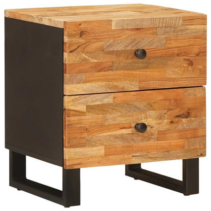vidaXL Bedside Cabinet Brown 40 x 33 x 46 cm Solid Mango Wood 1