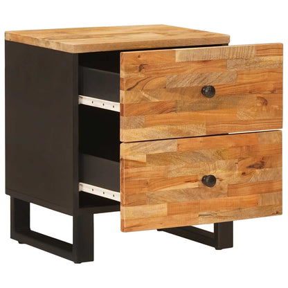 vidaXL Bedside Cabinet Brown 40 x 33 x 46 cm Solid Mango Wood 2