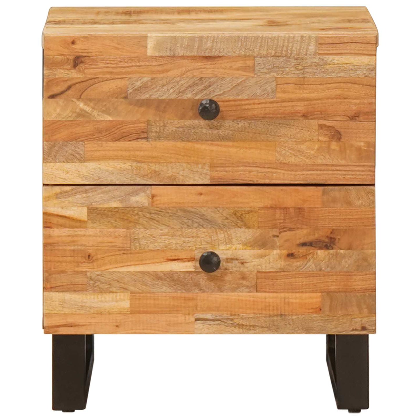 vidaXL Bedside Cabinet Brown 40 x 33 x 46 cm Solid Mango Wood 3