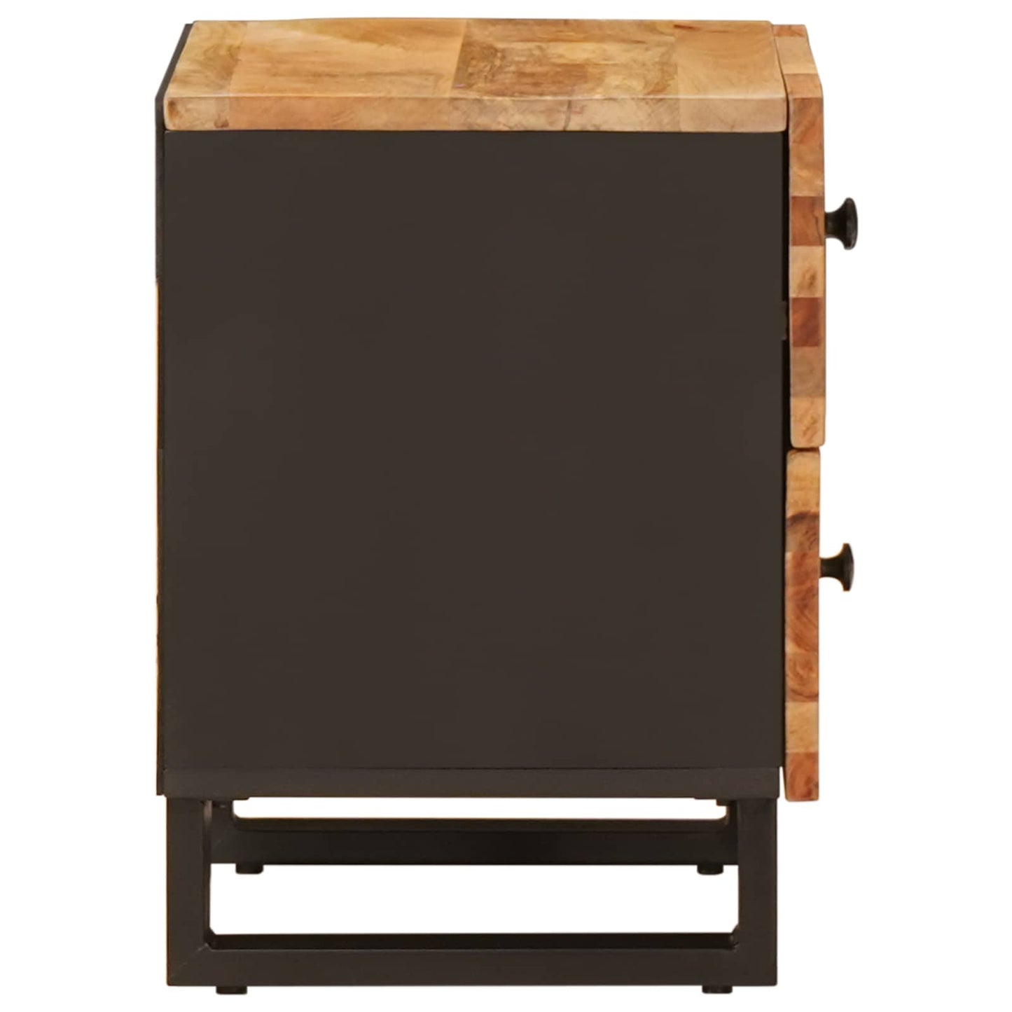 vidaXL Bedside Cabinet Brown 40 x 33 x 46 cm Solid Mango Wood 4