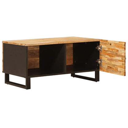 vidaXL Coffee Table Brown 80 x 50 x 40 cm Solid Mango Wood 2