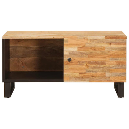 vidaXL Coffee Table Brown 80 x 50 x 40 cm Solid Mango Wood 3
