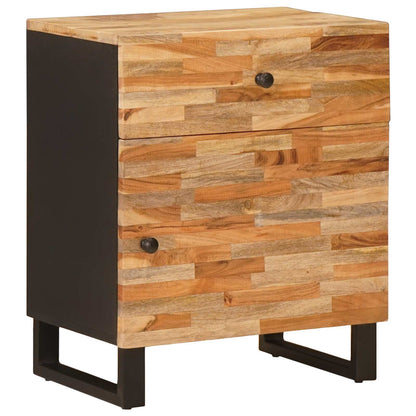 vidaXL Bed cabinet Brown 50 x 33 x 60 cm Solid Mango Wood 1