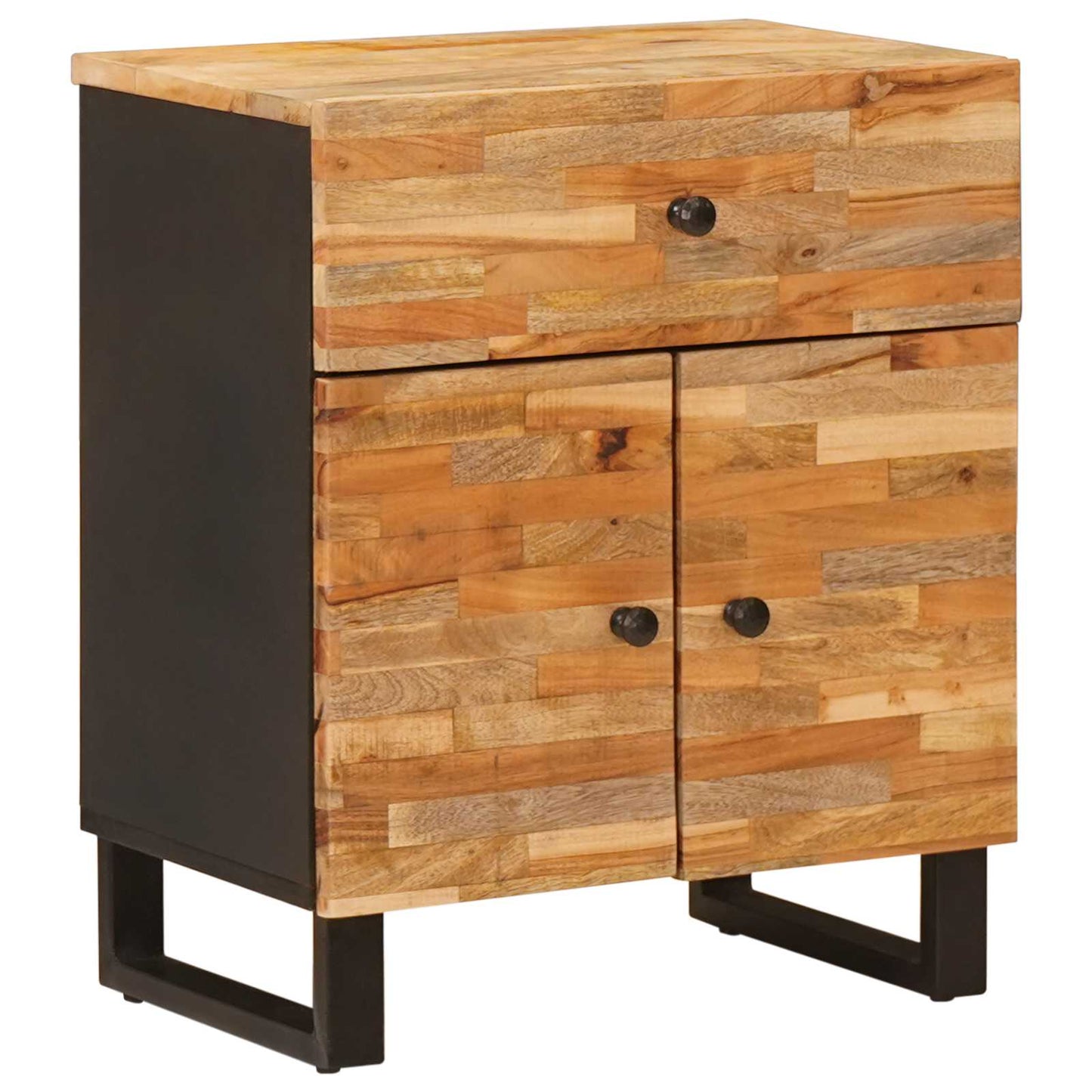 vidaXL Bed cabinet Brown 50 x 33 x 60 cm Solid Mango Wood 1
