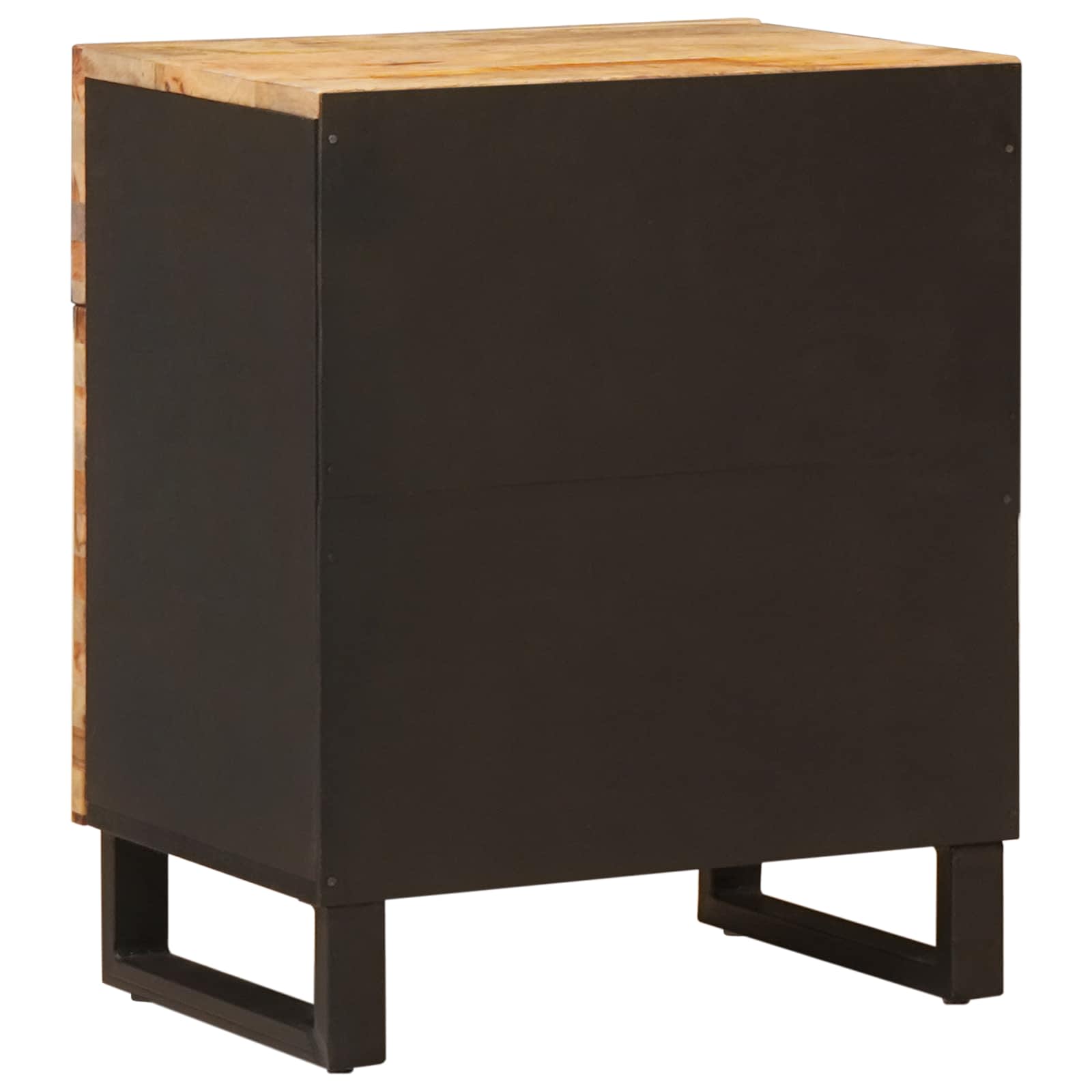 vidaXL Bed cabinet Brown 50 x 33 x 60 cm Solid Mango Wood 5